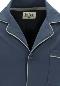TEN CATE men pyjama, met knoopjes, donkerblauw