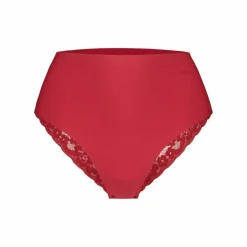 TEN CATE Secrets Lace women high waist brazilian met kant (1-pack), dames slip hoge taille, rood
