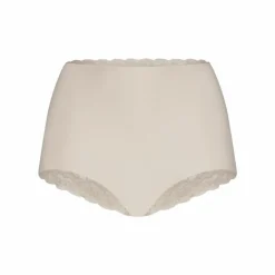 TEN CATE Secrets Lace women high waist met kant (1-pack), dames High waist hoge taille, amandelkleurig