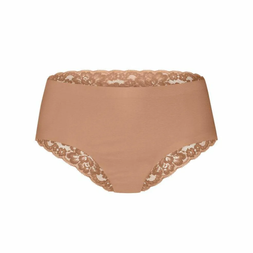 TEN CATE Secrets Lace women hipster met kant (1-pack), dames slip lage taille, hazelnoot