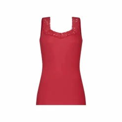TEN CATE Secrets Lace women singlet met kant (1-pack), dames singlet, rood