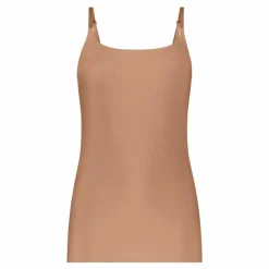 TEN CATE Secrets Lace women spaghetti top (1-pack), dames singlet, hazelnoot