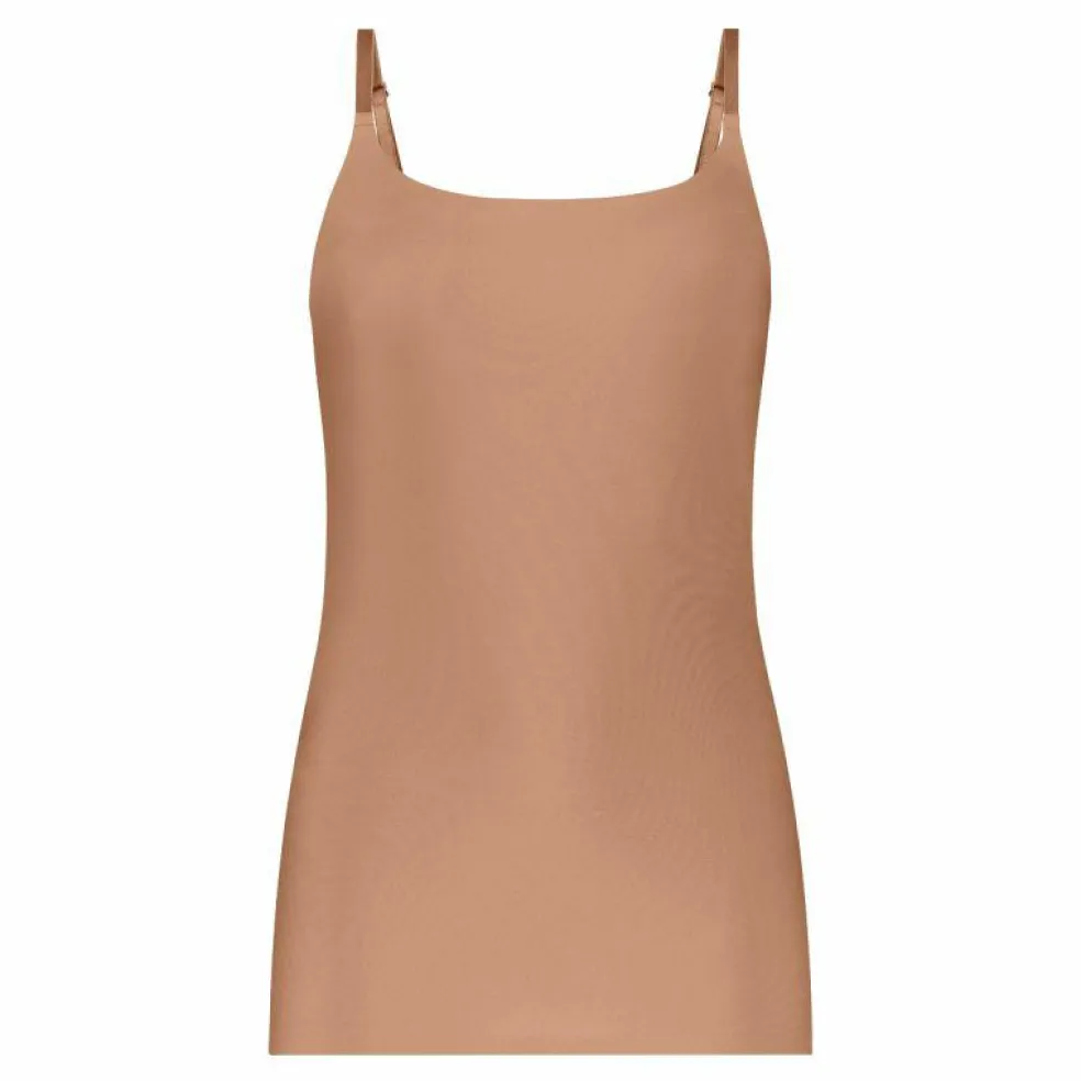 TEN CATE Secrets Lace women spaghetti top (1-pack), dames singlet, hazelnoot