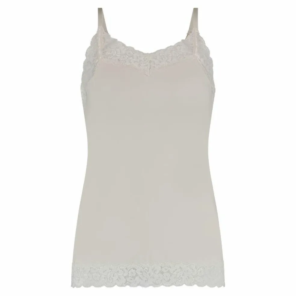 TEN CATE Secrets Lace women spaghetti top met kant (1-pack), dames singlet, gebroken wit