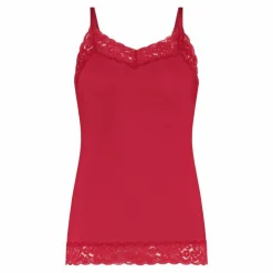 TEN CATE Secrets Lace women spaghetti top met kant (1-pack), dames singlet, rood