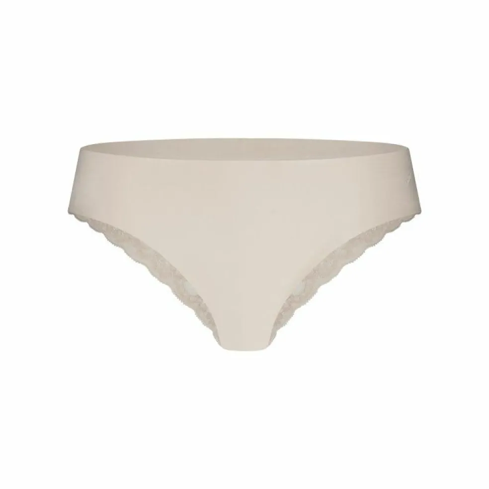 TEN CATE Secrets women brazilian met kant (1-pack), dames slip lage taille, amandelkleurig