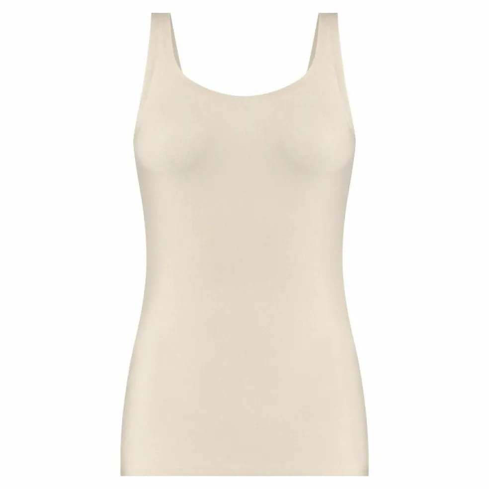 TEN CATE Secrets women 2-way singlet cotton (1-pack), dames singlet, amandelkleurig