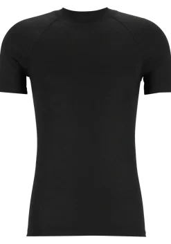 TEN CATE Thermo men T-shirt, heren thermo T-shirt korte mouw en O-hals, zwart