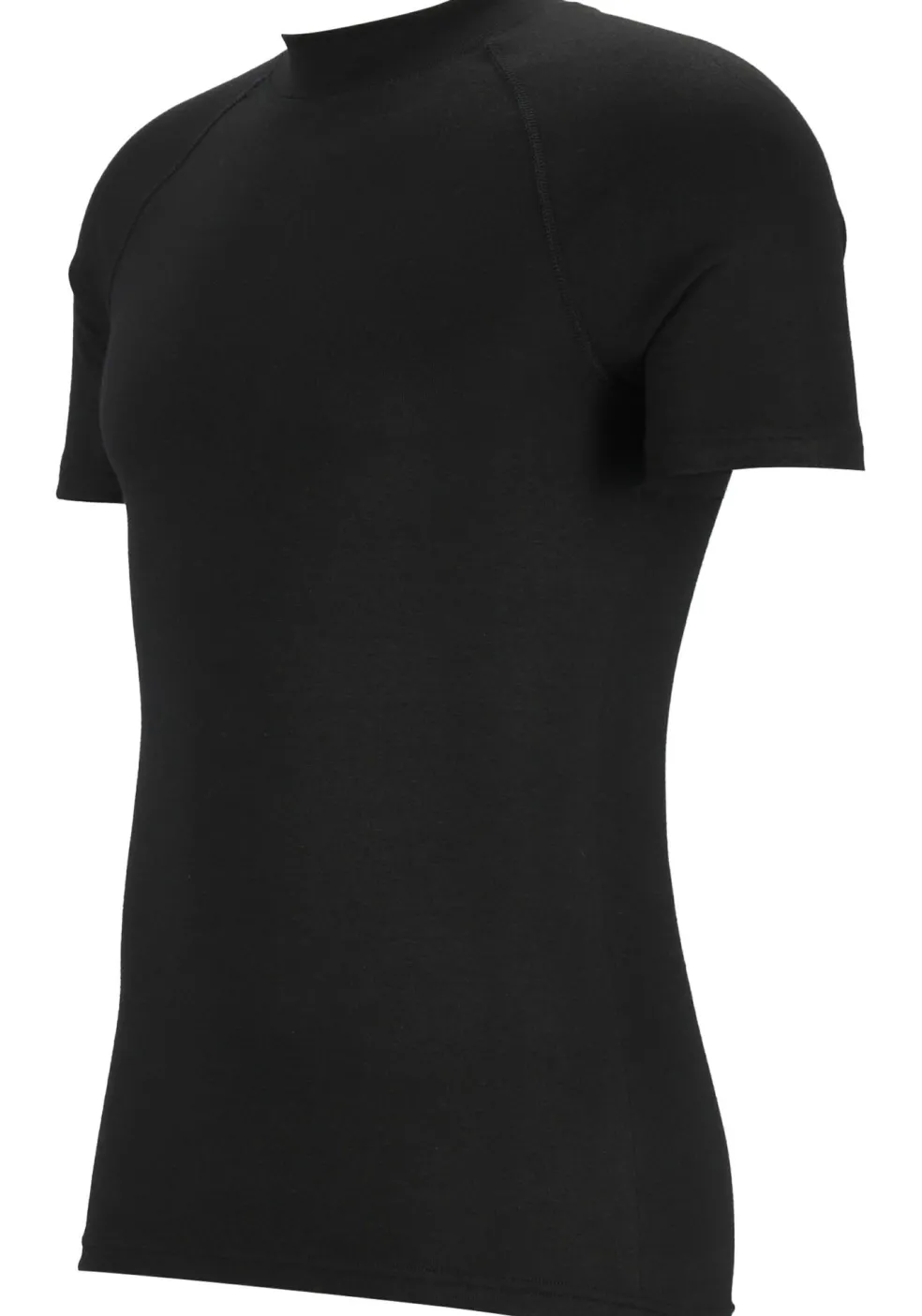 TEN CATE Thermo men T-shirt, heren thermo T-shirt korte mouw en O-hals, zwart