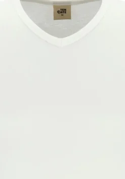 TEN CATE Thermo men V-neck, heren thermo T-shirt V-hals, wit