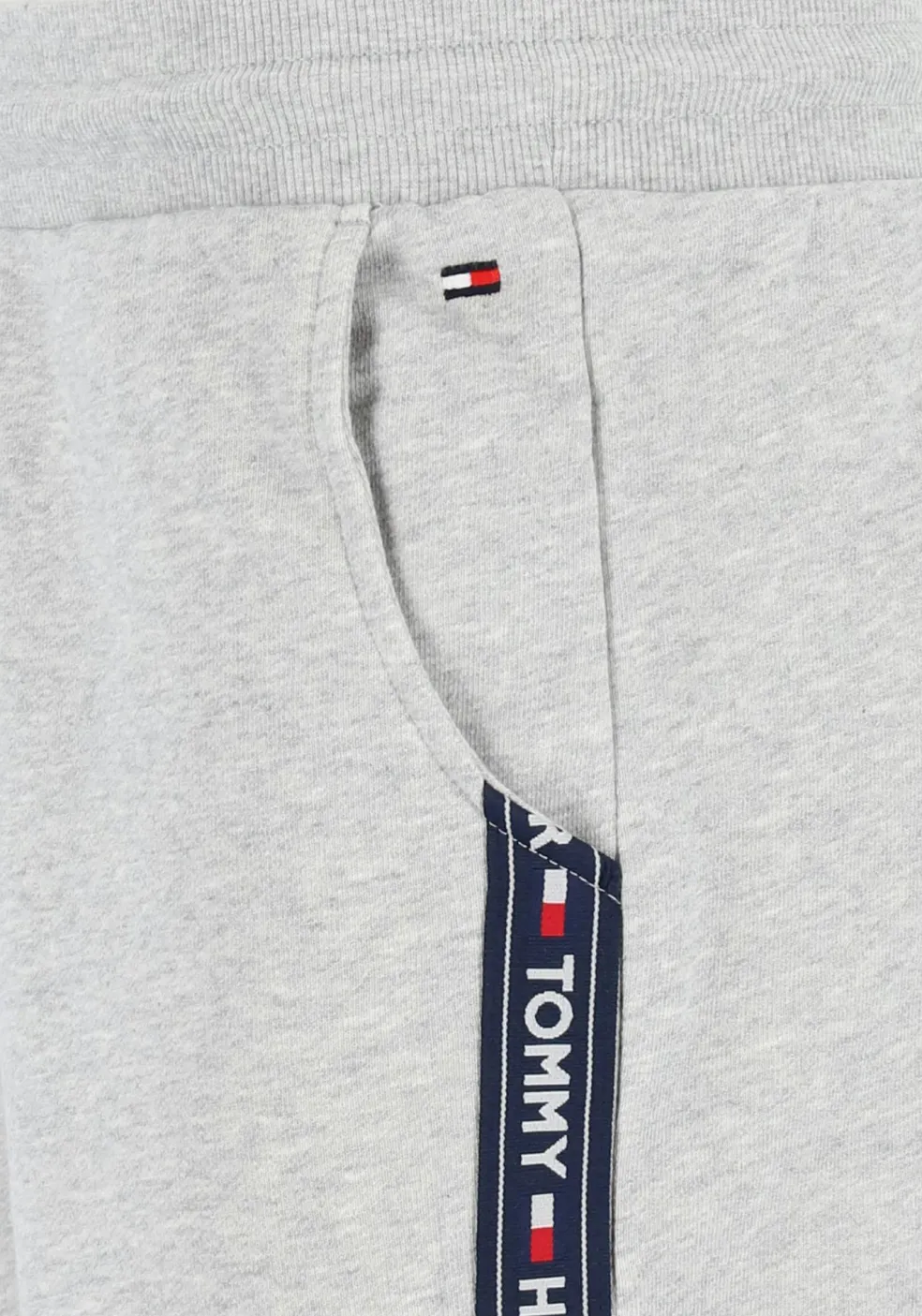 Tommy Hilfiger Authentic short, heren joggingbroek kort, normale dikte, grijs