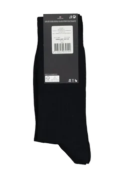 Tommy Hilfiger Check Socks (2-pack), herensokken katoen, geruit en uni, donkerblauw