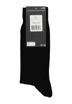 Tommy Hilfiger Check Socks (2-pack), herensokken katoen, geruit en uni, zwart