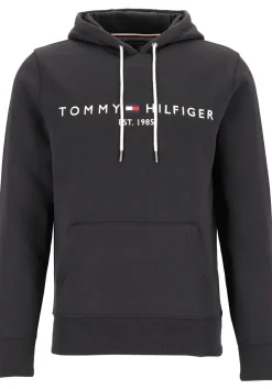 Tommy Hilfiger Core Tommy logo hoody, regular fit heren sweathoodie, zwart