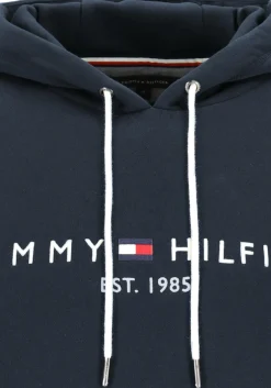 Tommy Hilfiger Core Tommy logo hoody, regular fit heren sweathoodie, donkerblauw