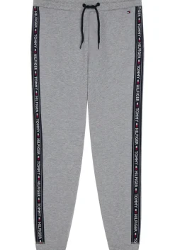 Tommy Hilfiger dames Authentic track pant, joggingbroek normale dikte, grijs melange