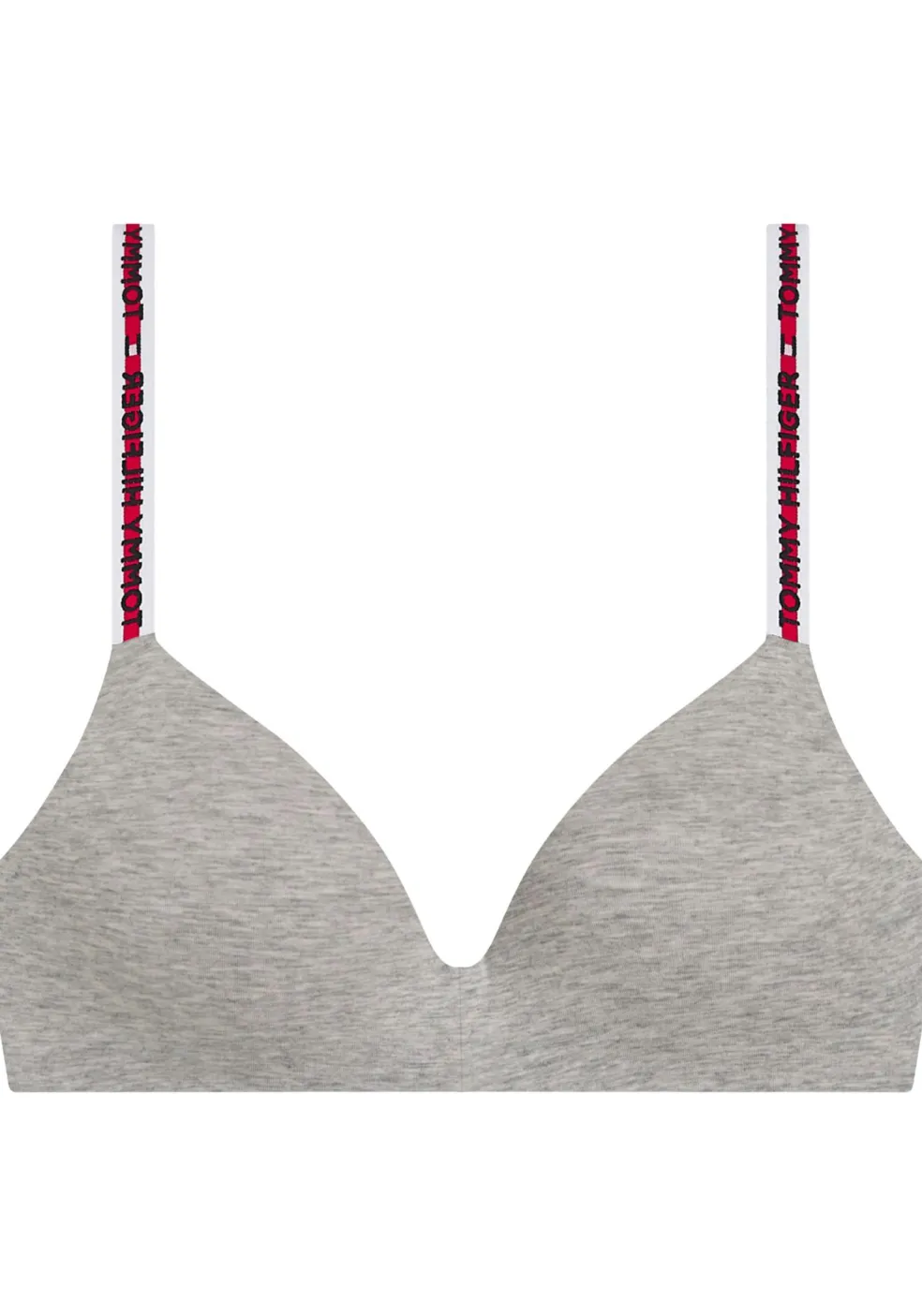 Tommy Hilfiger dames Nature Tech triangel BH, katoen met modal gevoerd, grijs melange