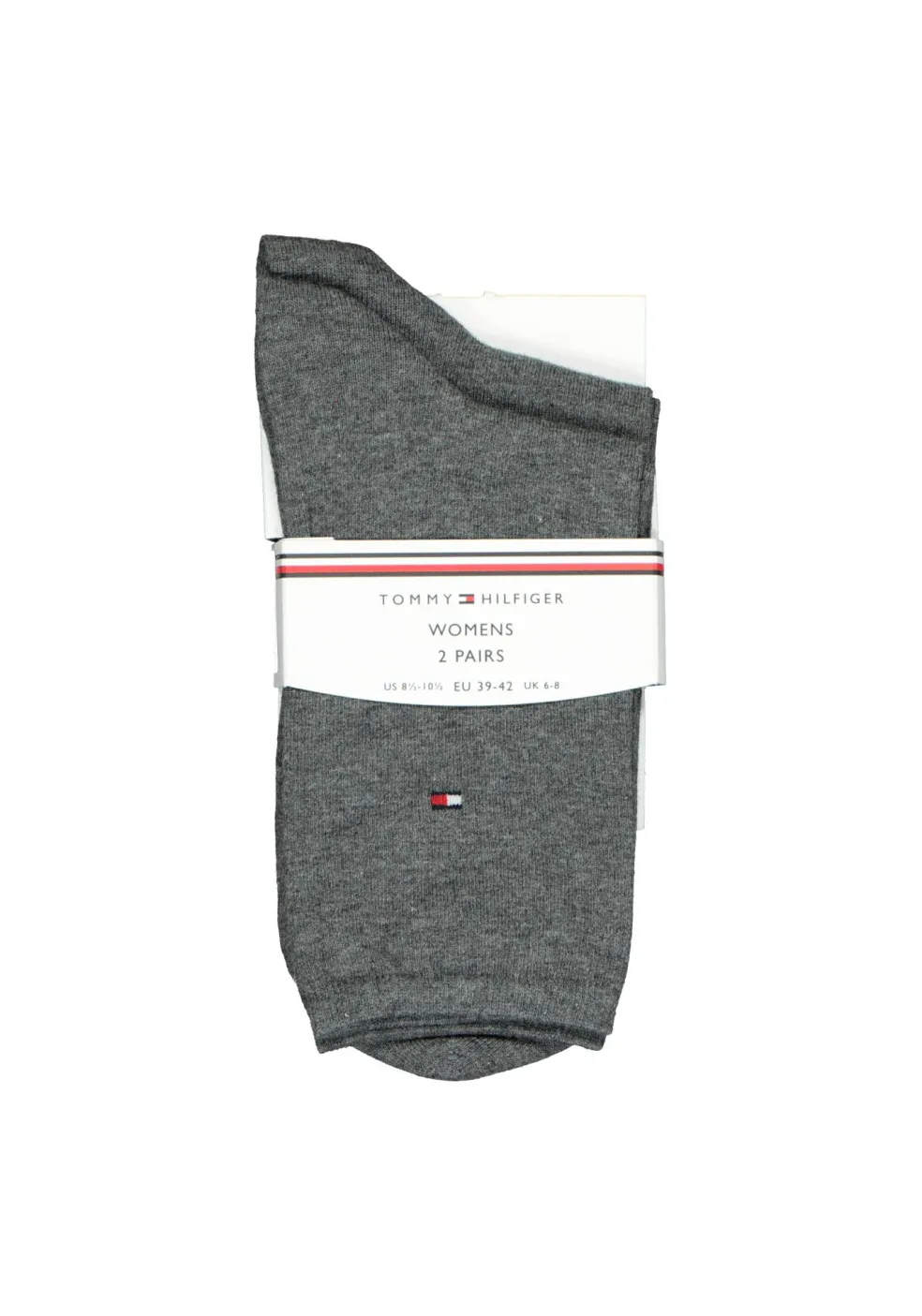 Tommy Hilfiger damessokken Casual (2-pack), uni katoen, midden grijs melange