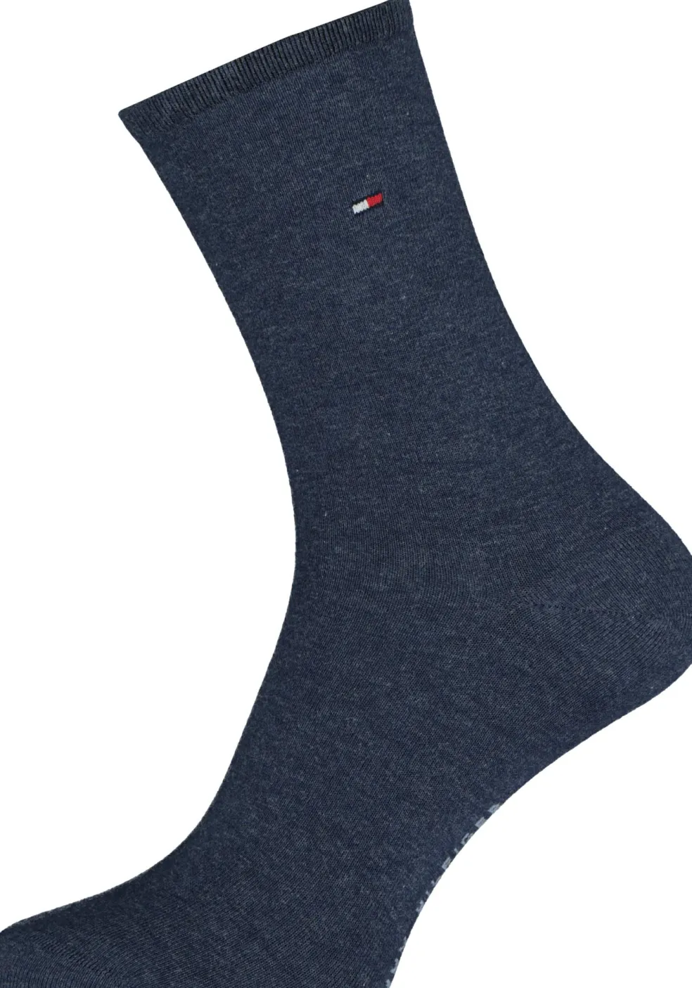 Tommy Hilfiger damessokken Casual (2-pack), uni katoen, jeansblauw