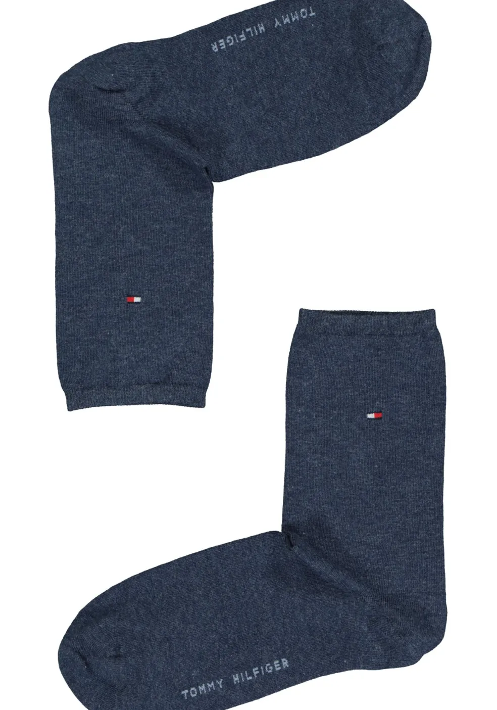 Tommy Hilfiger damessokken Casual (2-pack), uni katoen, jeansblauw