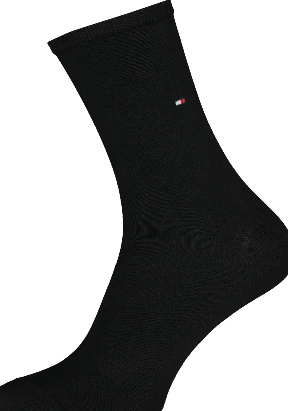 Tommy Hilfiger damessokken Dot (2-pack), uni en gestipt katoen, zwart met wit