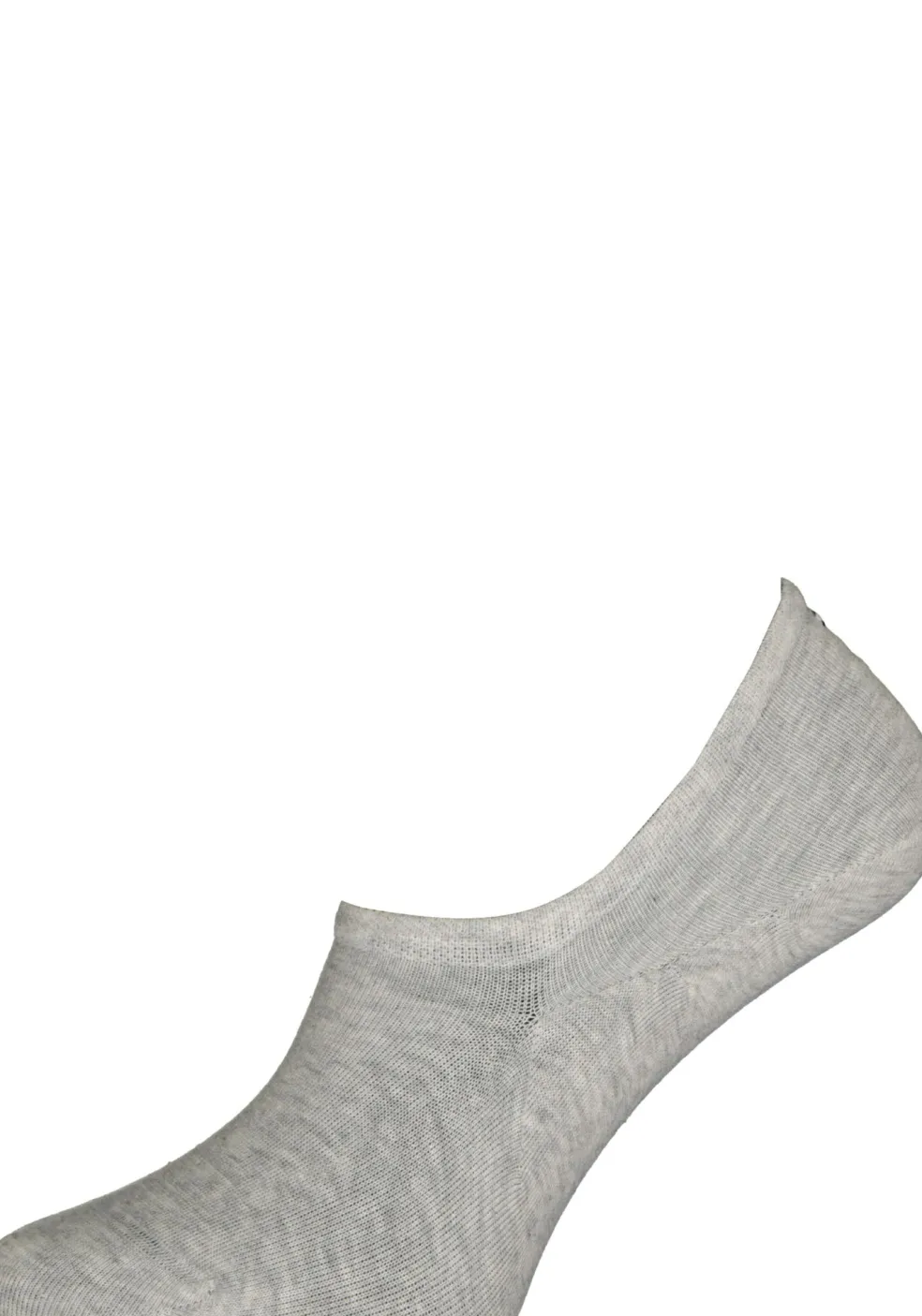 Tommy Hilfiger damessokken Footie (2-pack), onzichtbare sneakersokken katoen, grijs melange