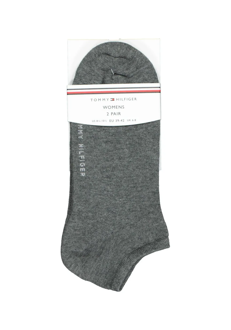 Tommy Hilfiger damessokken Sneaker (2-pack), korte enkelsok katoen, grijs melange