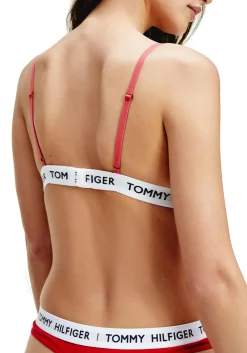 Tommy Hilfiger dames Tommy 85 triangel BH, katoen gevoerd, rood