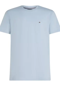 Tommy Hilfiger Essential Regular Fit Solid Tee, heren T-shirt korte mouw O-hals, blauw
