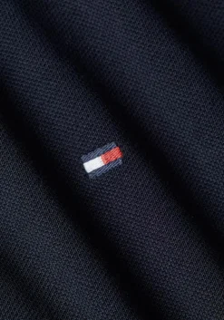 Tommy Hilfiger Flag Cuff Slim Polo, heren poloshirt, donkerblauw