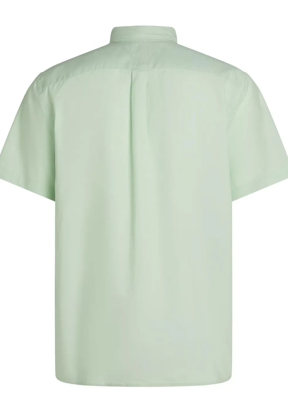 Tommy Hilfiger Flex Poplin Regular Fit Shirt, korte mouw, popeline, lichtgroen