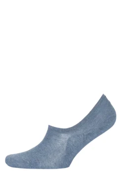 Tommy Hilfiger Footie Socks (2-pack), heren sneaker sokken katoen, onzichtbaar, jeans blauw