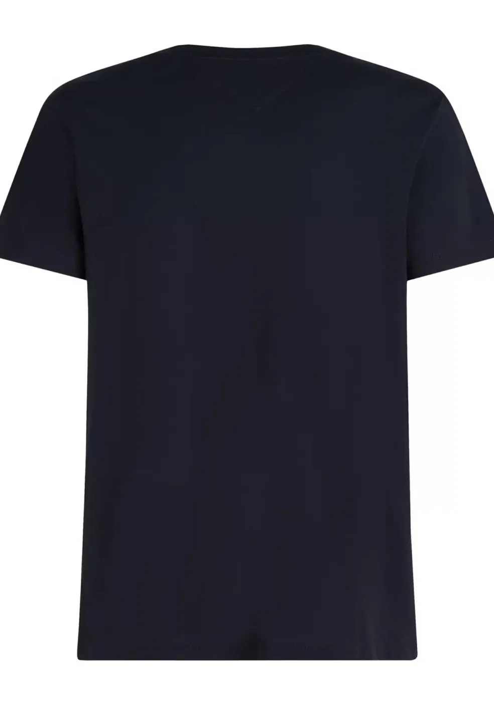 Tommy Hilfiger Hilfiger Stack Tee, heren T-shirt korte mouw O-hals, donkerblauw