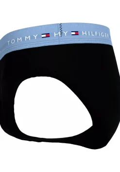 Tommy Hilfiger hipster briefs (5-pack), heren slips, zwart met gekleurde tailleband