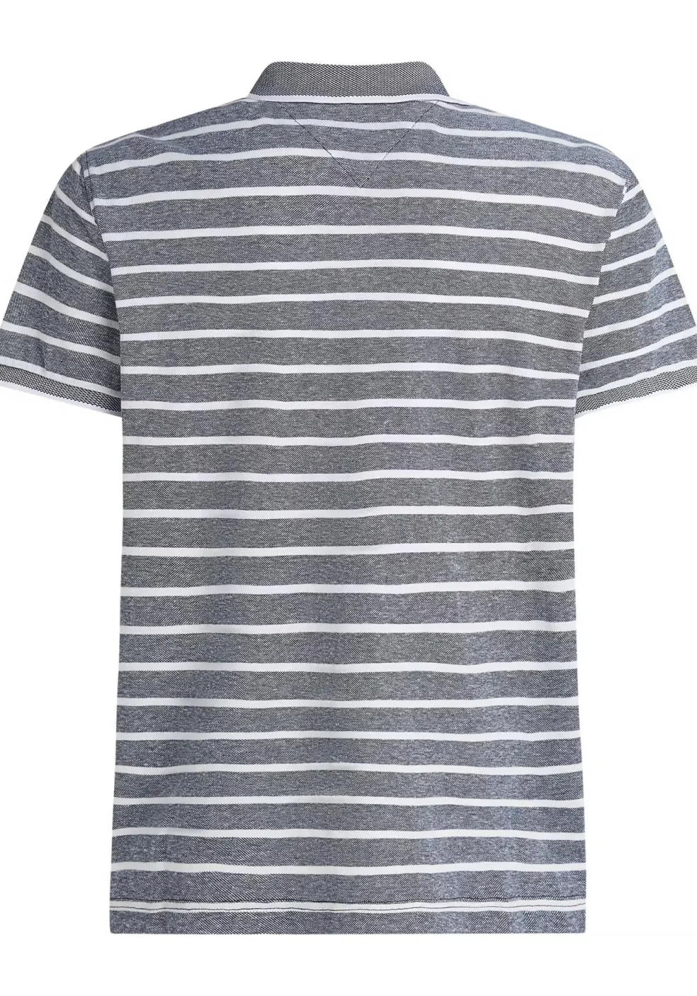 Tommy Hilfiger Linen Pique Regular Polo, heren poloshirt, donkerblauw gestreept