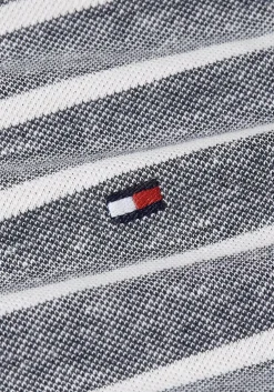 Tommy Hilfiger Linen Pique Regular Polo, heren poloshirt, donkerblauw gestreept