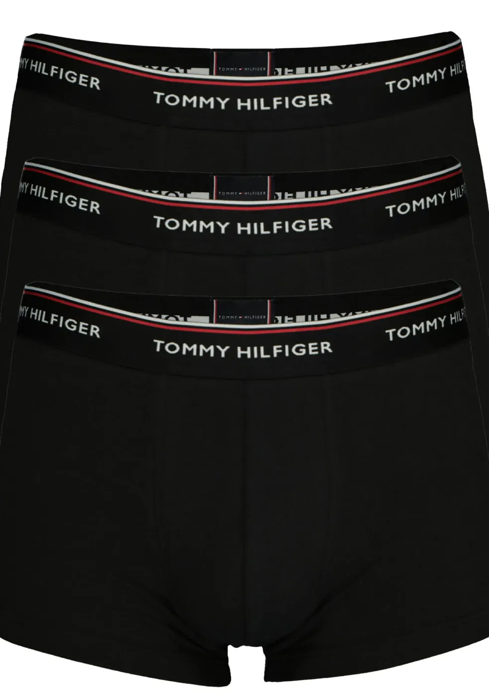 Tommy Hilfiger low rise trunk (3-pack), lage heren boxers kort, zwart