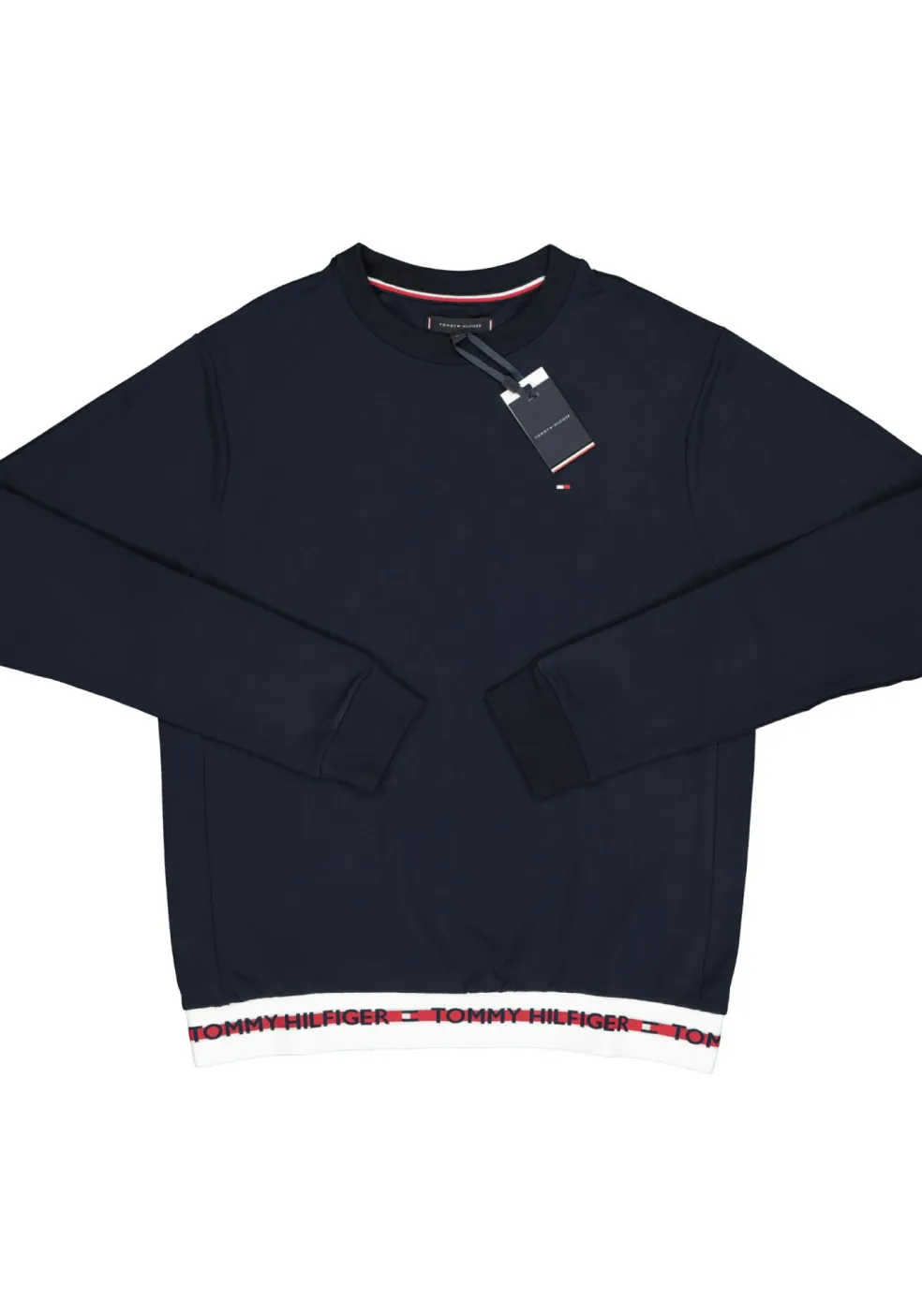 Tommy Hilfiger Nature Tech sweatshirt, heren trui O-hals, middeldik, blauw