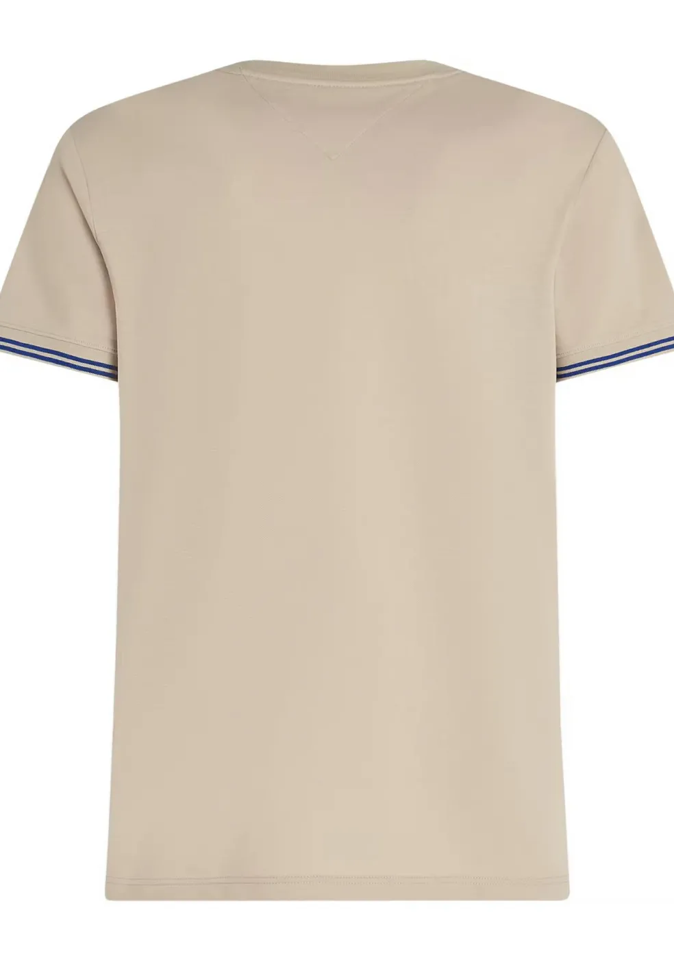 Tommy Hilfiger Performance Tipped Tee, heren T-shirt korte mouw O-hals, beige