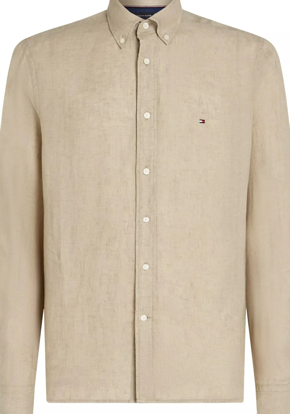 Tommy Hilfiger Pigment Dyed Regular Fit Shirt, popeline, beige