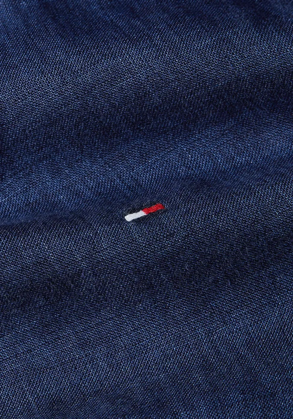 Tommy Hilfiger Pigment Dyed Regular Fit Shirt, popeline, donkerblauw