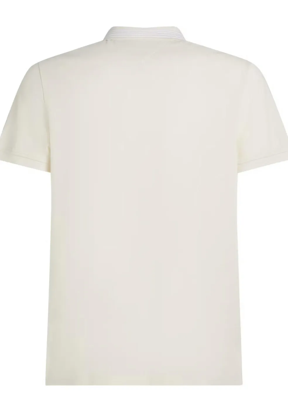 Tommy Hilfiger Pique Zip Regular Polo, heren poloshirt, offwhite