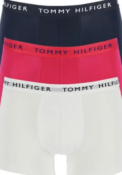 Tommy Hilfiger Recycled Essentials trunks (3-pack), wit, blauw en rood