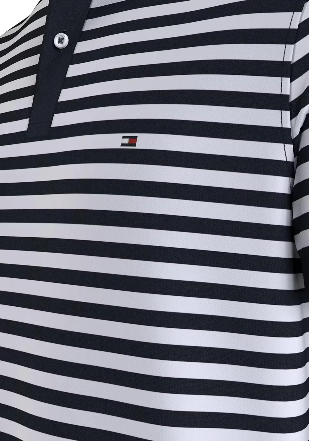 Tommy Hilfiger 1985 Regular Polo, heren poloshirt, blauw-wit gestreept