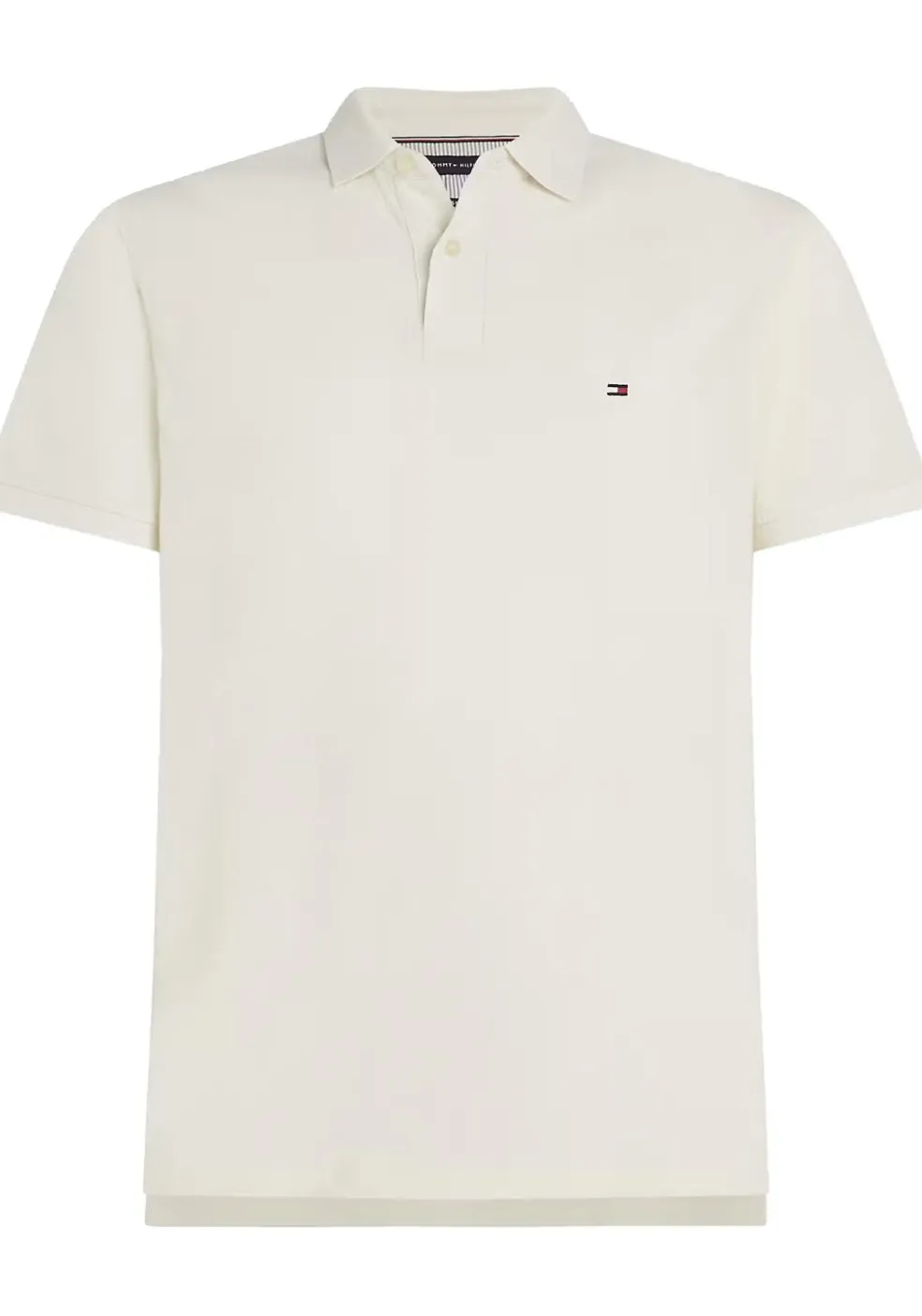 Tommy Hilfiger 1985 Regular Polo, heren poloshirt, offwhite