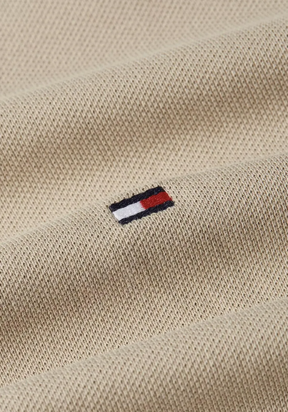 Tommy Hilfiger Regular Polo, heren poloshirt, beige