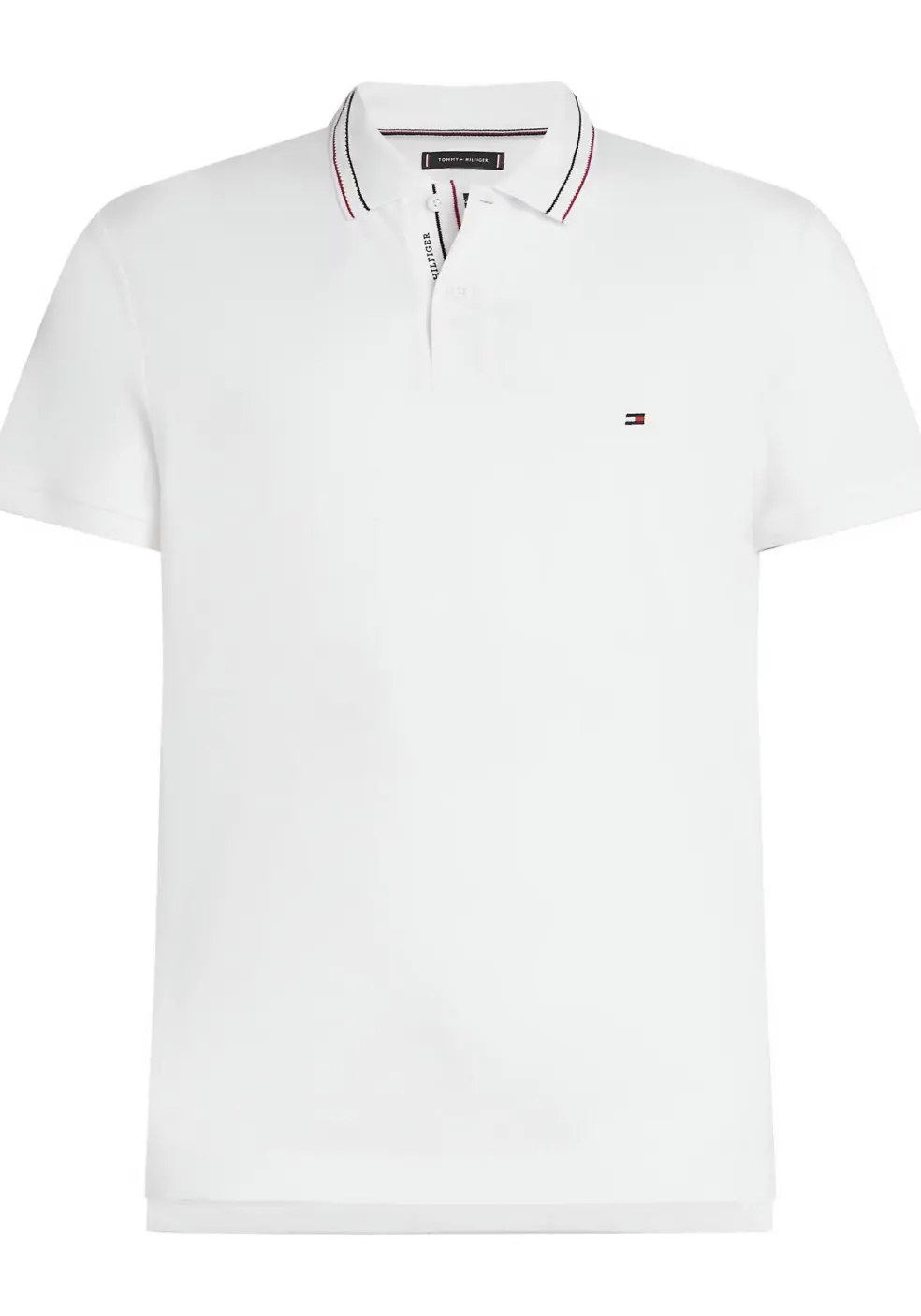 Tommy Hilfiger Regular Polo, heren poloshirt, wit