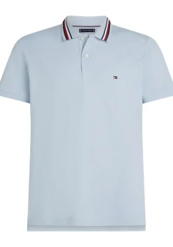 Tommy Hilfiger RWB Collar Regular Polo, heren poloshirt, blauw