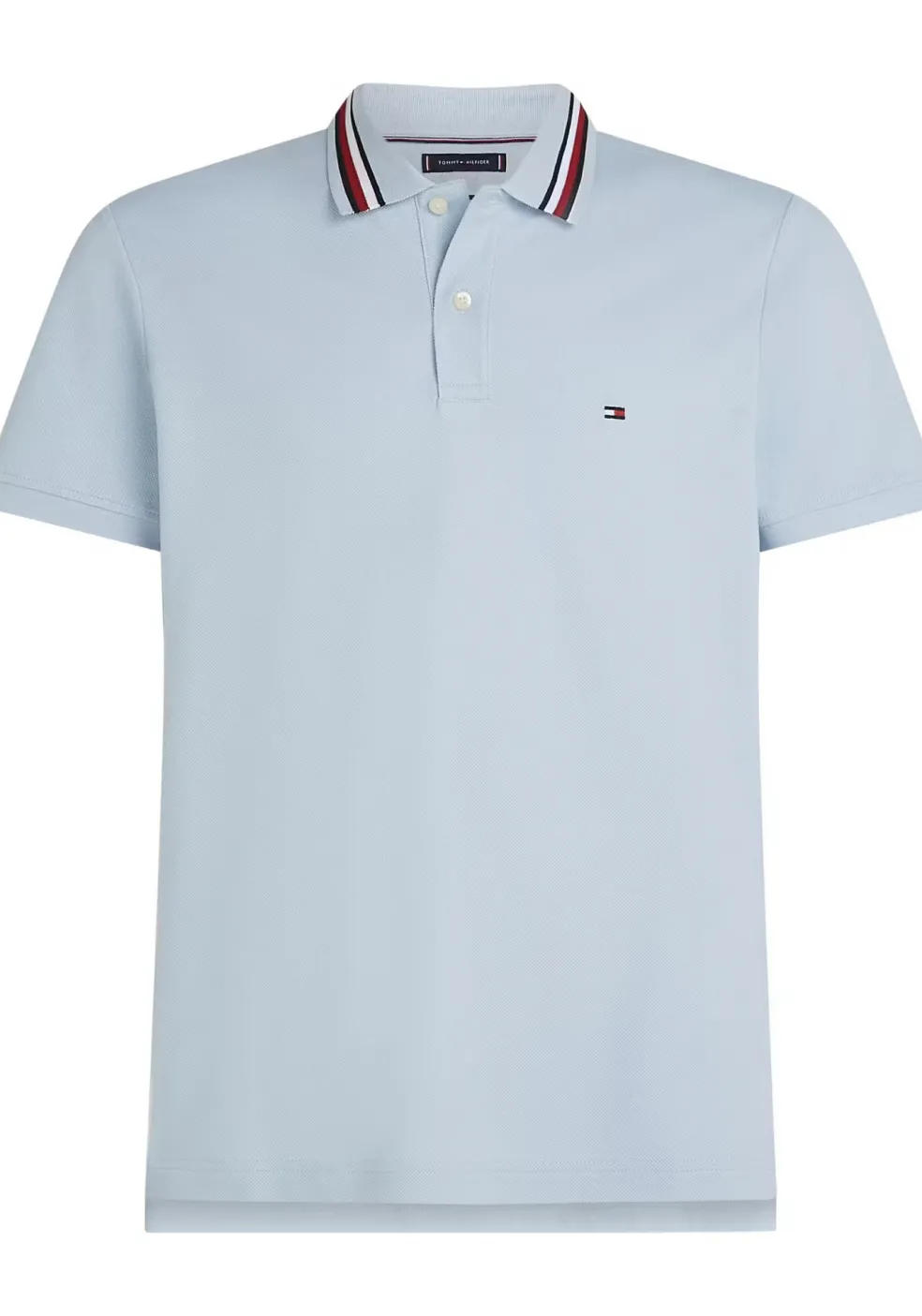 Tommy Hilfiger RWB Collar Regular Polo, heren poloshirt, blauw