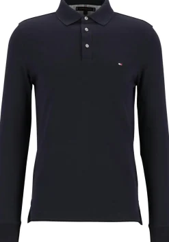 Tommy Hilfiger 1985 slim long sleeve polo, blauw (Desert Sky)